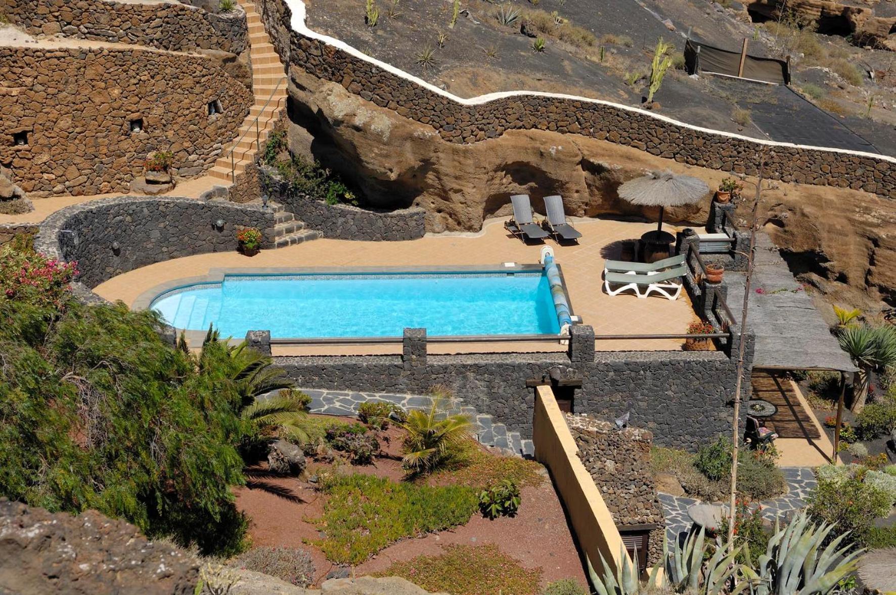 Castillo Lanzarote Villa Sophie - Luxury Villa -Sleep In A Volcanic Cave With Heated Pool تياس المظهر الخارجي الصورة
